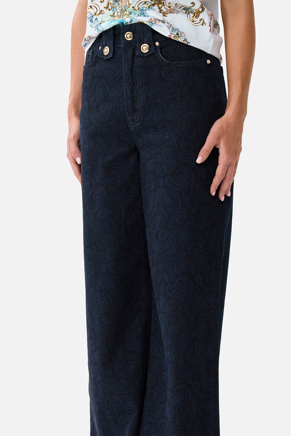 The CAMILLA JENNA HIGH WAISTED FLARE DENIM