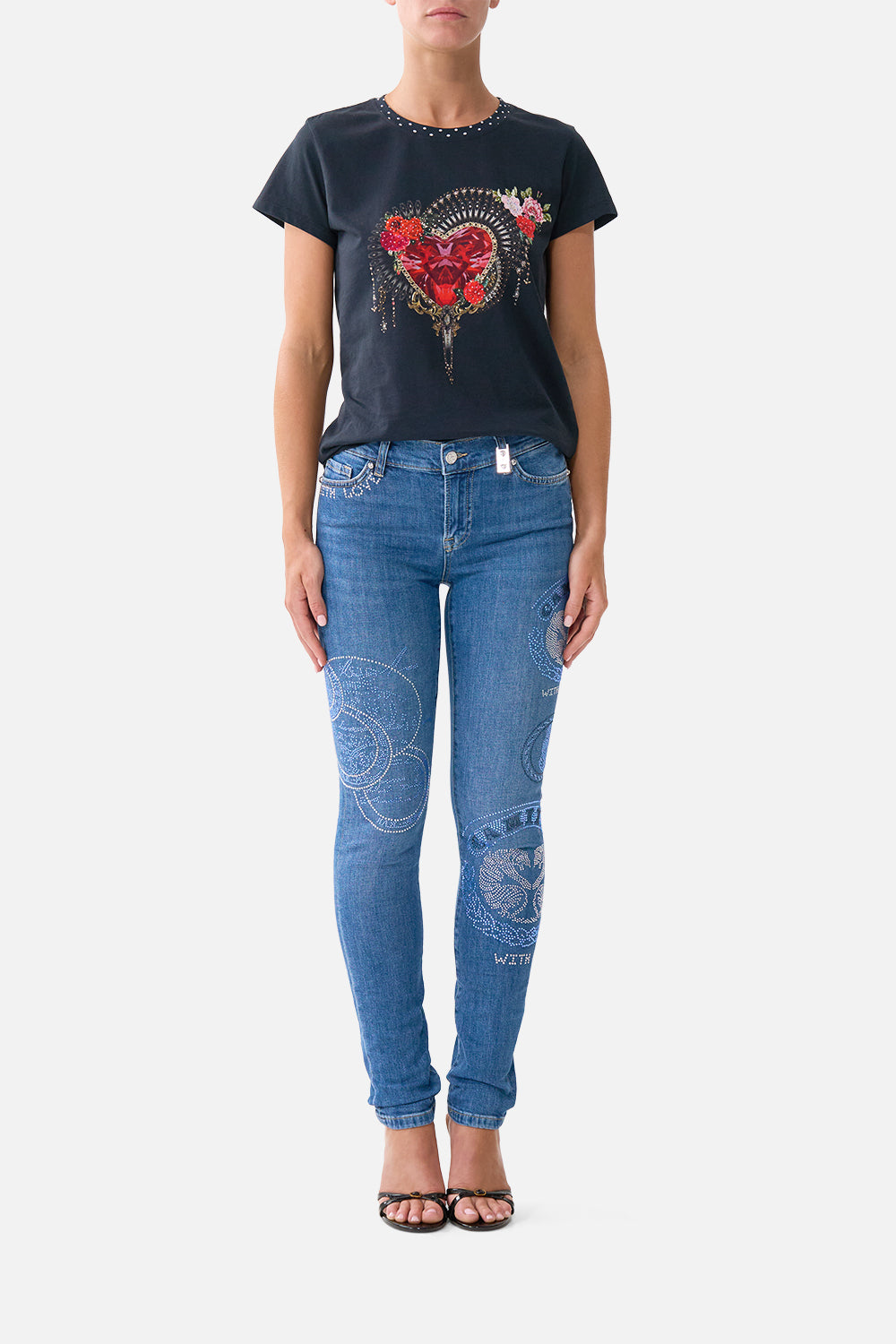 The CAMILLA RIYEKA AZUL ARISTOCRACY SKINNY JEAN DENIMDENIM