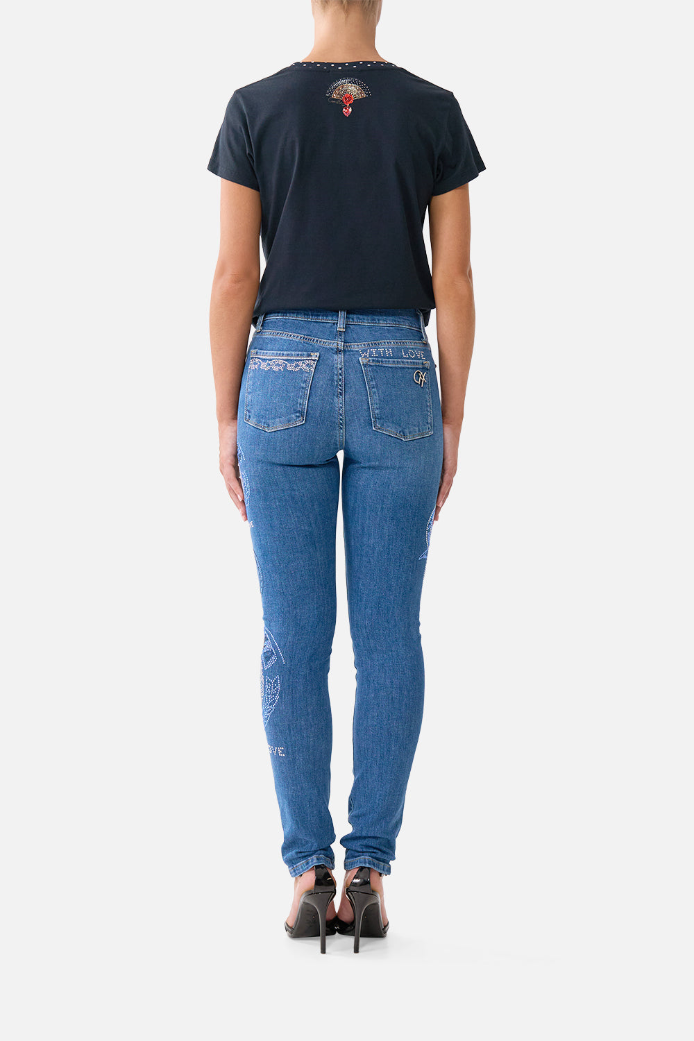 The CAMILLA RIYEKA AZUL ARISTOCRACY SKINNY JEAN DENIM