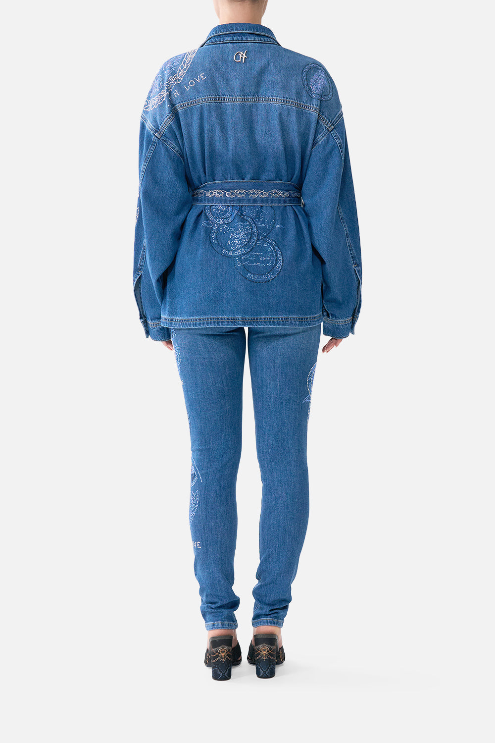 ALIKA HIGH NECK JACKET DENIM