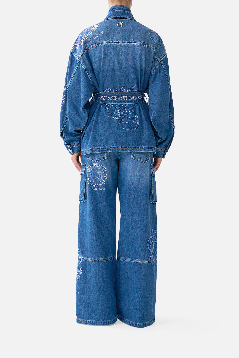 ALIKA HIGH NECK JACKET DENIM