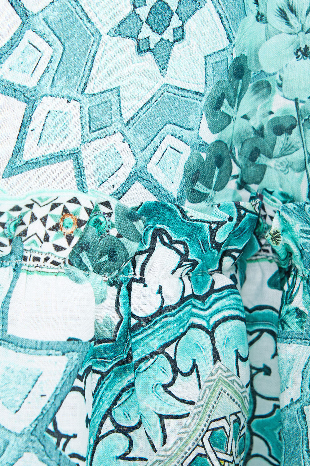 RUFFLE NECK HALTER DRESS BALEARIC BEBÉ