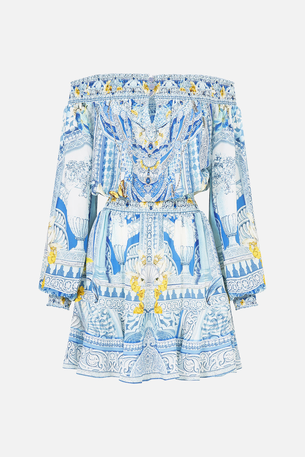 OFF SHOULDER SHORT DRESS DE NADA GRANADA