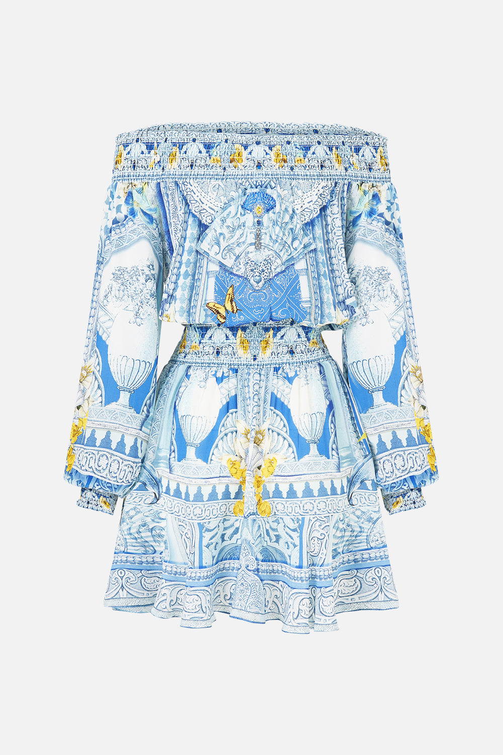 OFF SHOULDER SHORT DRESS DE NADA GRANADA