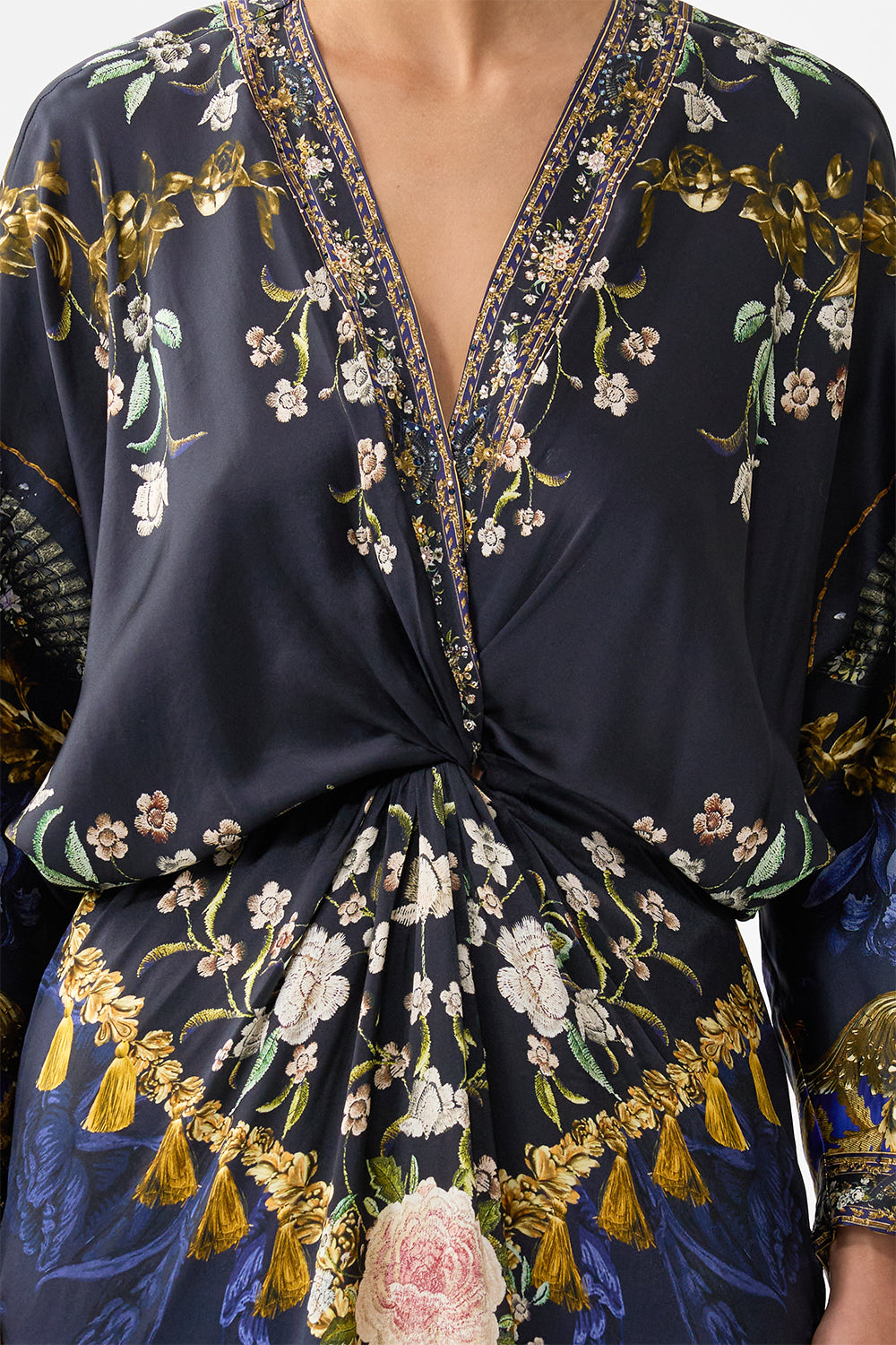 The CAMILLA TWIST FRONT BATWING DRESS NOTES FROM THE BLUE ROOM