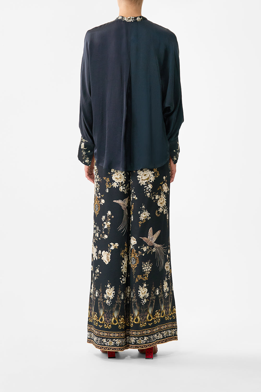 The CAMILLA RELAXED PLACKET DETAIL SHIRT FLAMENCO FOLKLORE