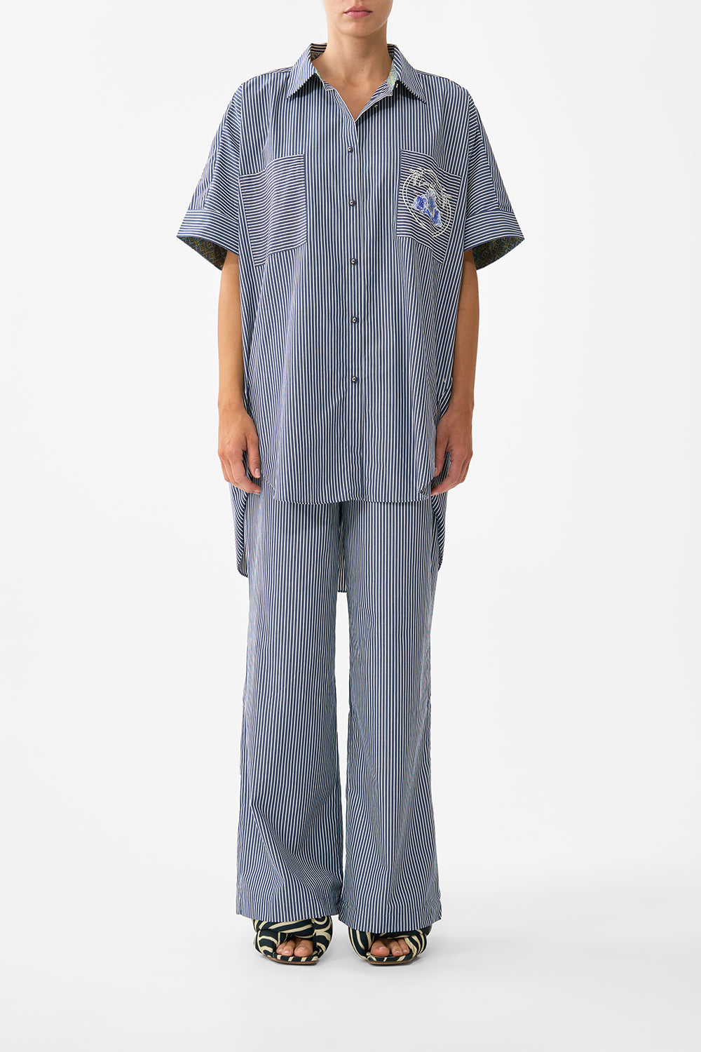 BUTTON FRONT LOUNGE PANT SEVILLIAN STYLE