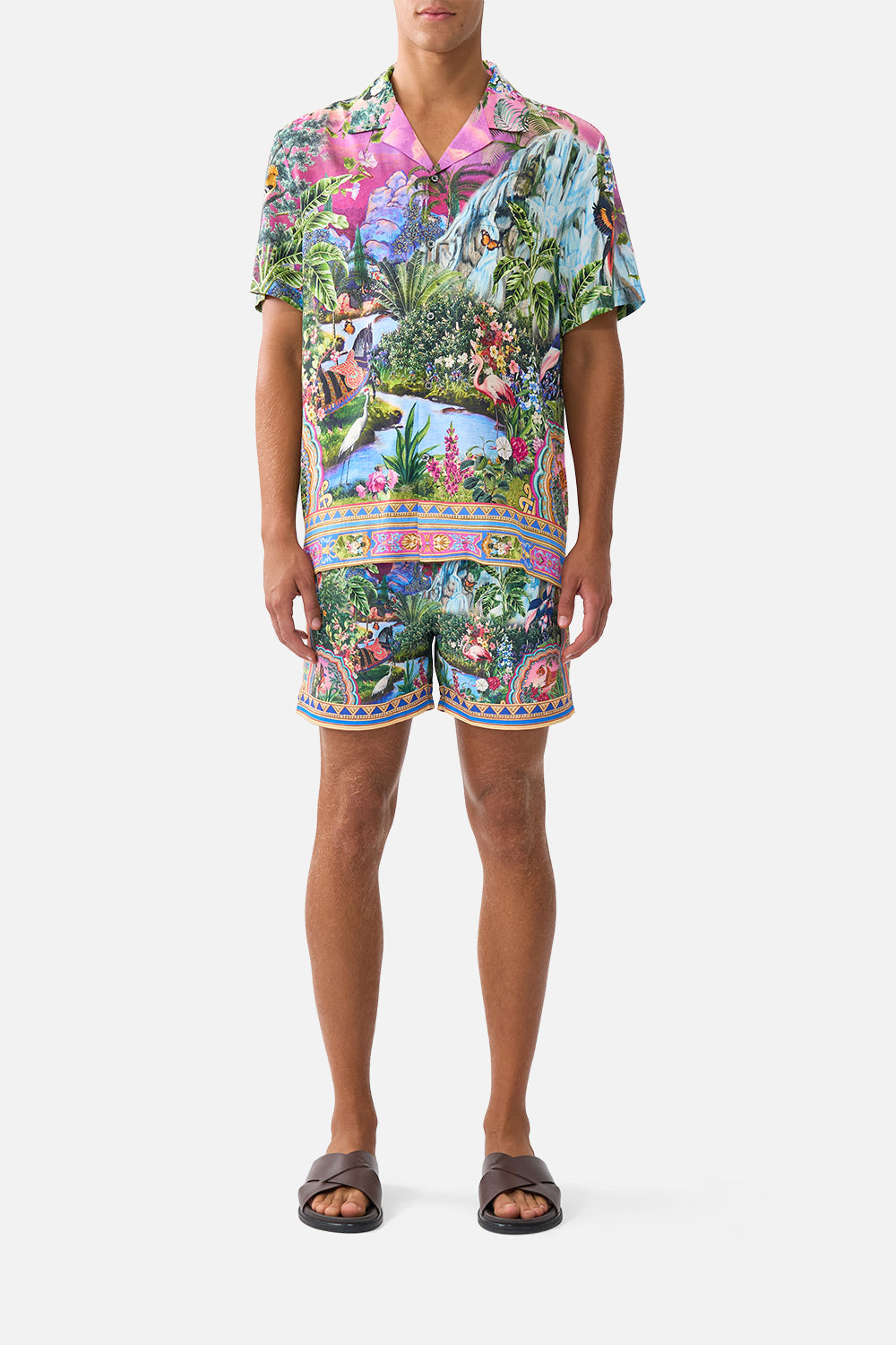 The CAMILLA SHORT SLEEVE CAMP COLLARED SHIRT TURKISH DELIGHTTURKISH DELIGHT