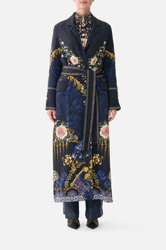CUFFED SIDE SPLIT COAT NOTES FROM THE BLUE ROOM