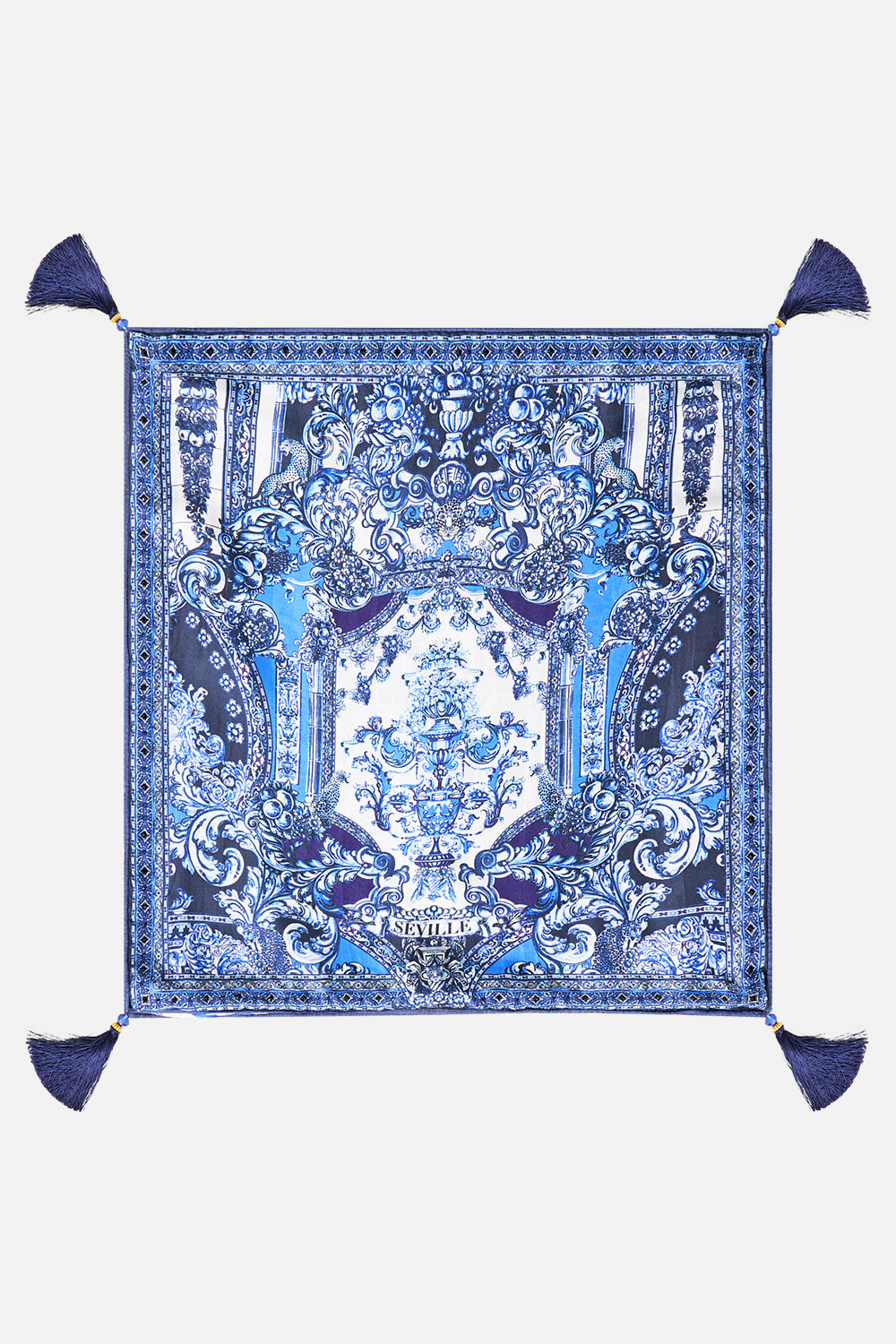 SMALL SQUARE CUSHION A TILED WONDERLAND
