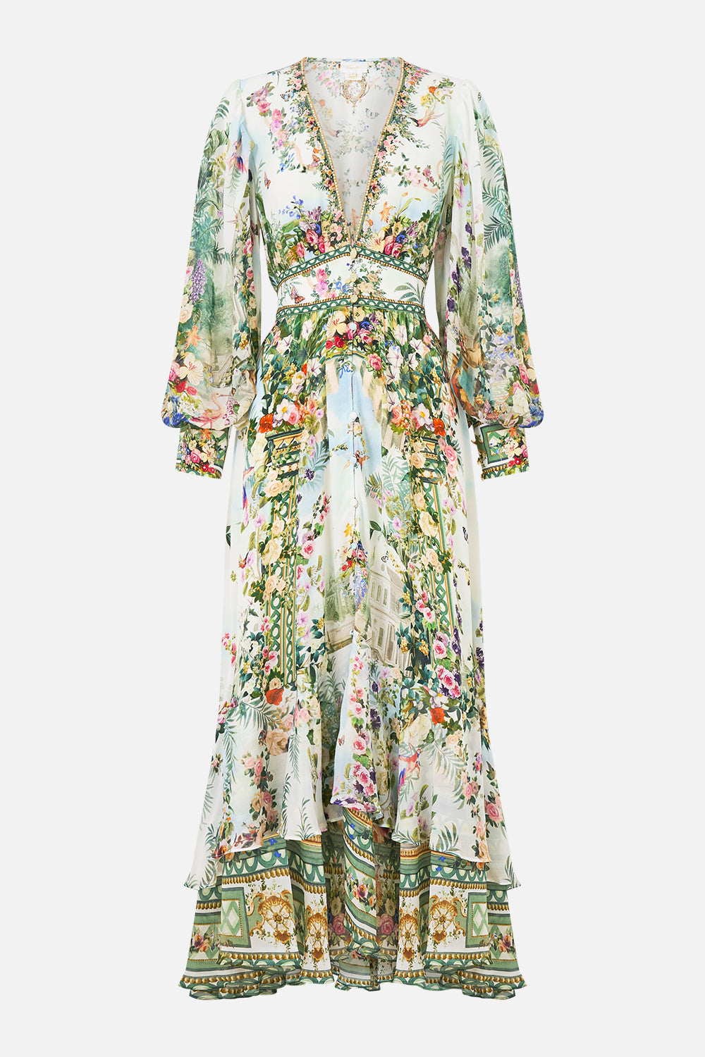 LONG BUTTON FRONT DRESS ART FOR THE EMPRESS
