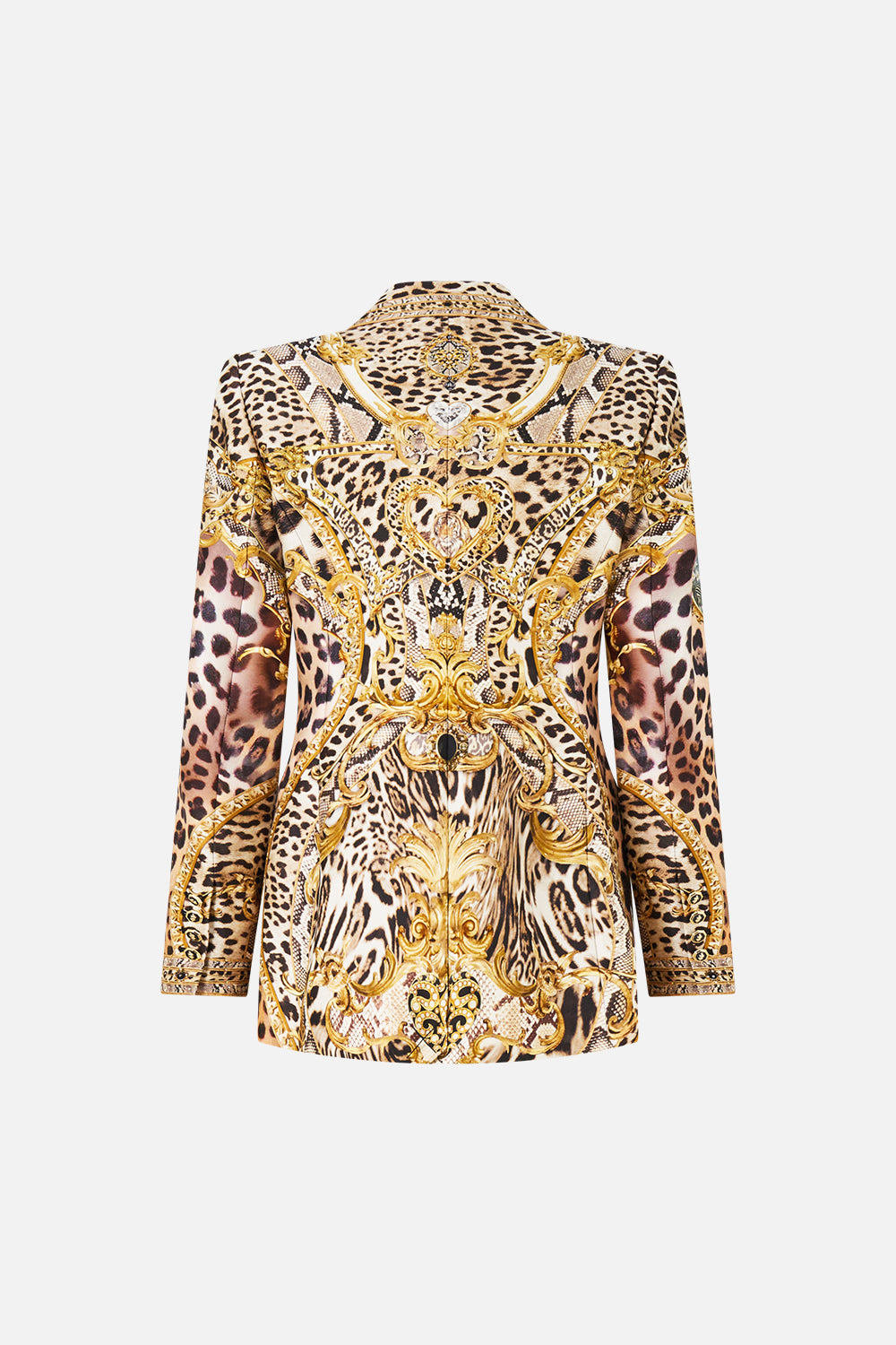 DOUBLE BREASTED SUIT JACKET LEOPARD LIBERTINE
