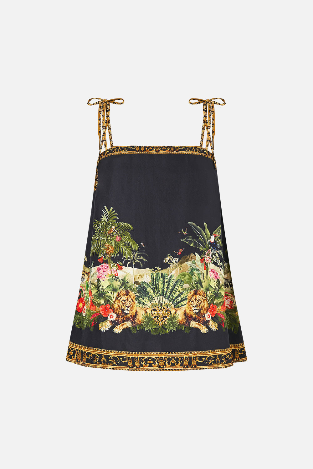 The CAMILLA STRAIGHT SCARF TOP PALACE ZOOLOGY