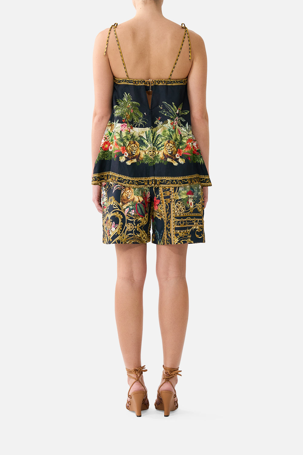 The CAMILLA STRAIGHT SCARF TOP PALACE ZOOLOGY