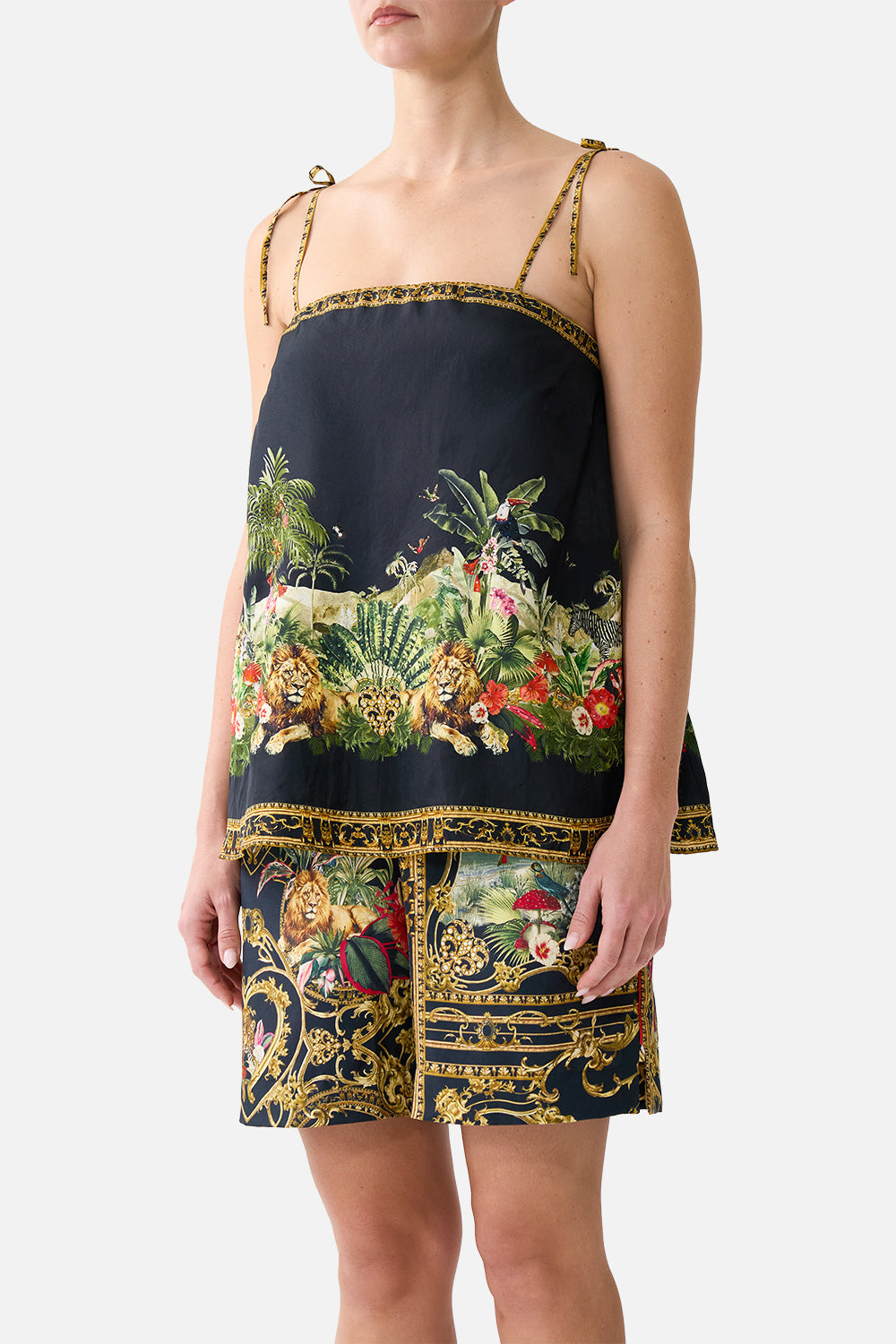 The CAMILLA STRAIGHT SCARF TOP PALACE ZOOLOGY