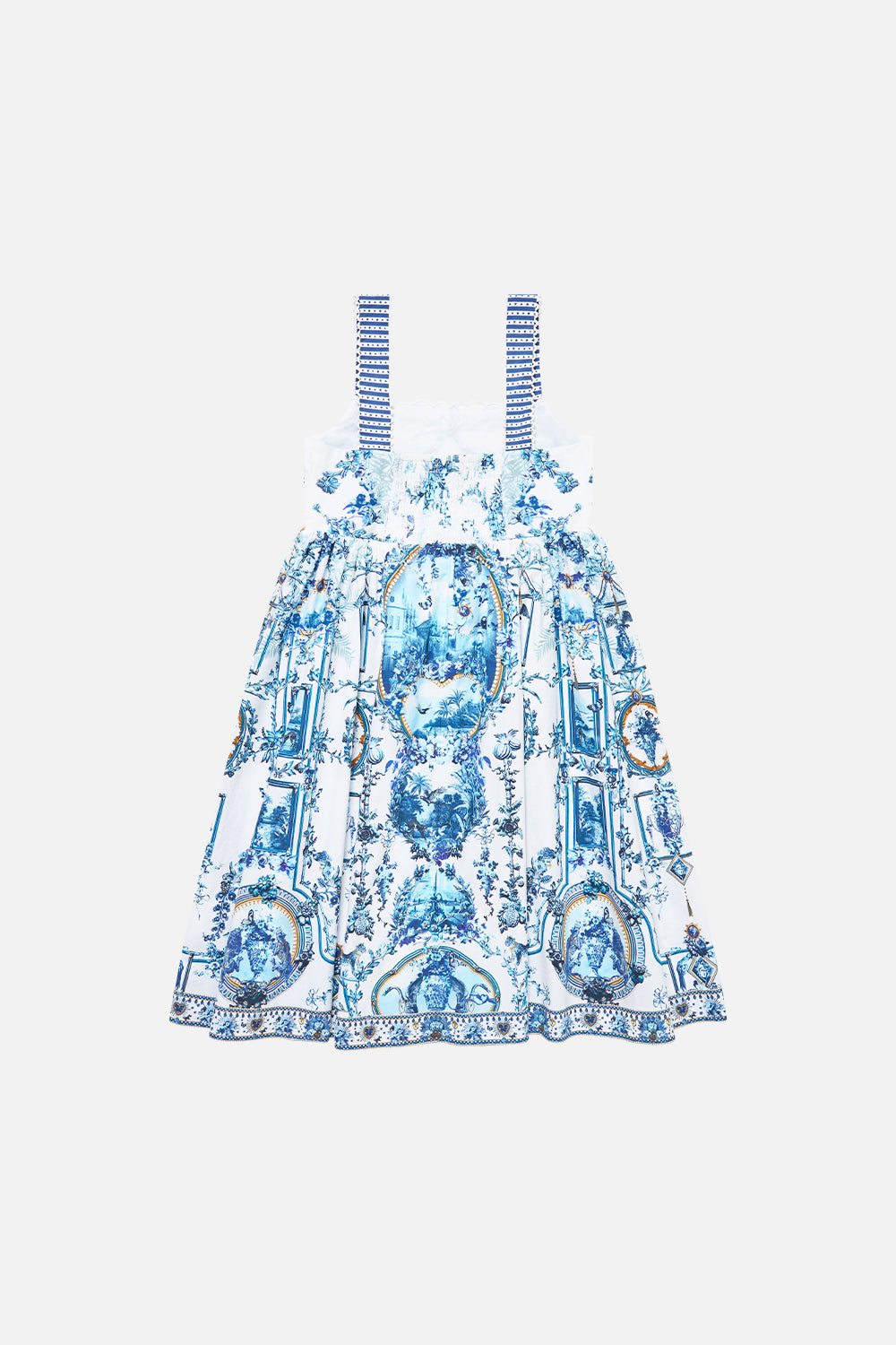 KIDS A-LINE MIDI DRESS W EMBROIDERY THE PORCELAIN PARLOUR