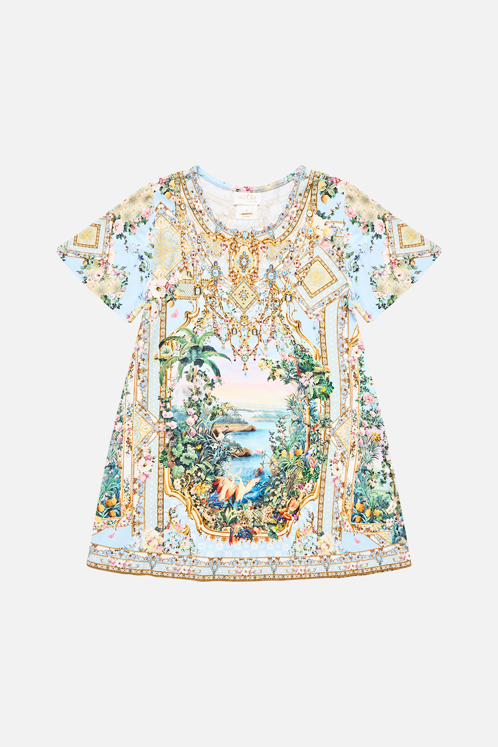 KIDS MINI TEE DRESS WITH FLARE HEM SISI SOCIETY