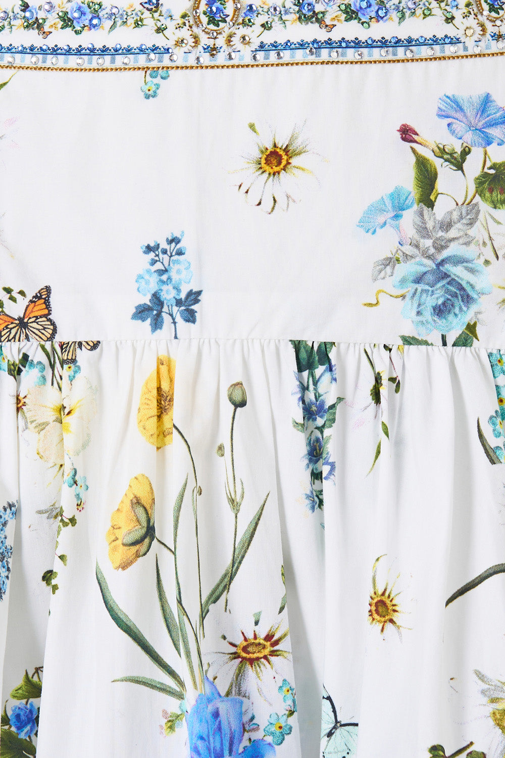 BUBBLE MINI SKIRT DANDELION SKIES