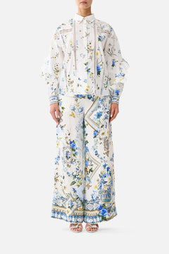 SCARF BELT WIDE LEG PANT DANDELION SKIES