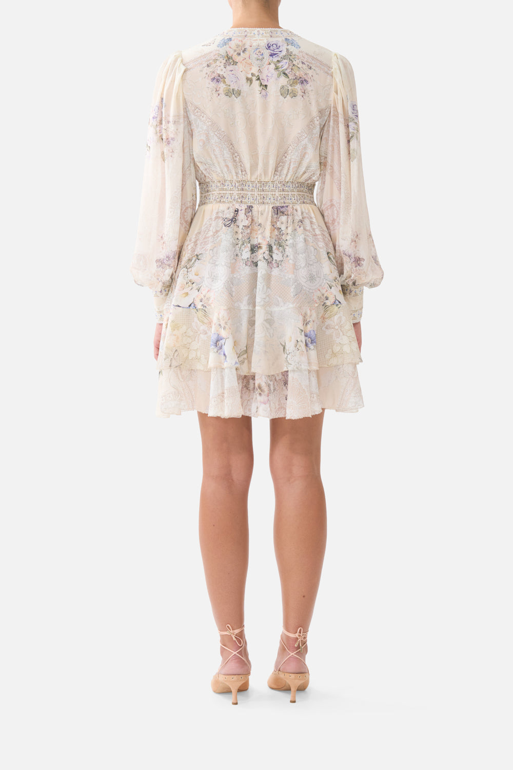 The CAMILLA BUTTON FRONT FRILL DRESS LACED WITH LOVE