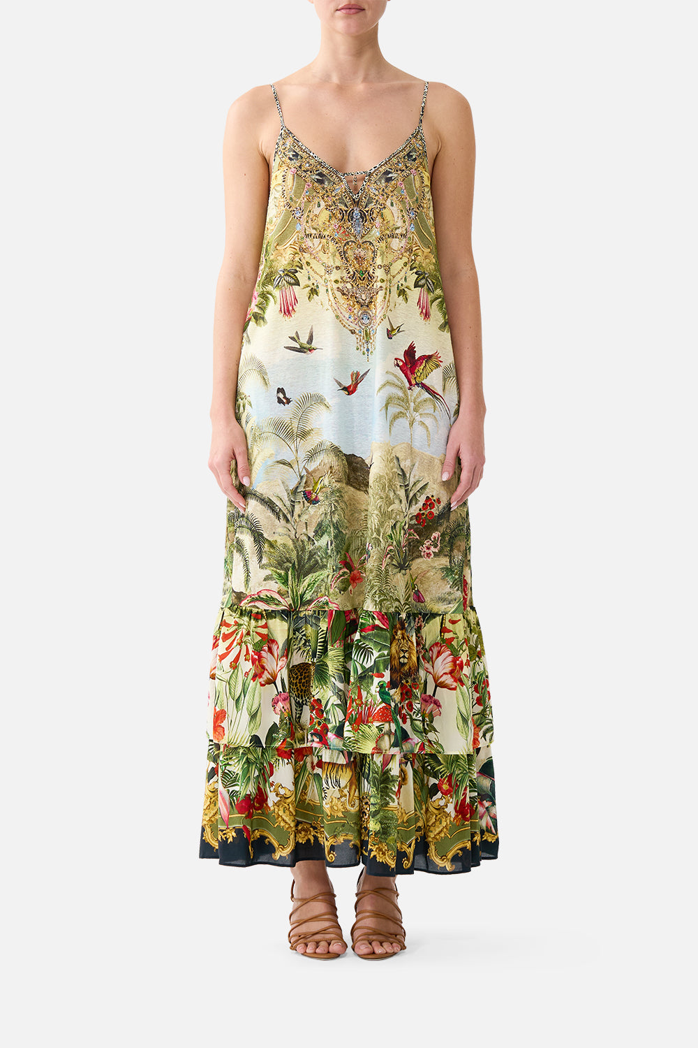 The CAMILLA STRAPPY MAXI DRESS WITH TIERS WANDERLUST EMPIREWANDERLUST EMPIRE