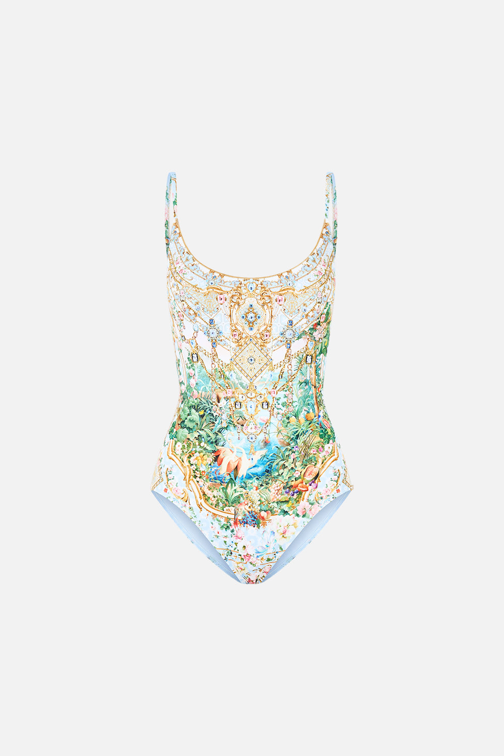 SCOOP NECK ONE PIECE WITH SCOOP BACK SISI SOCIETY