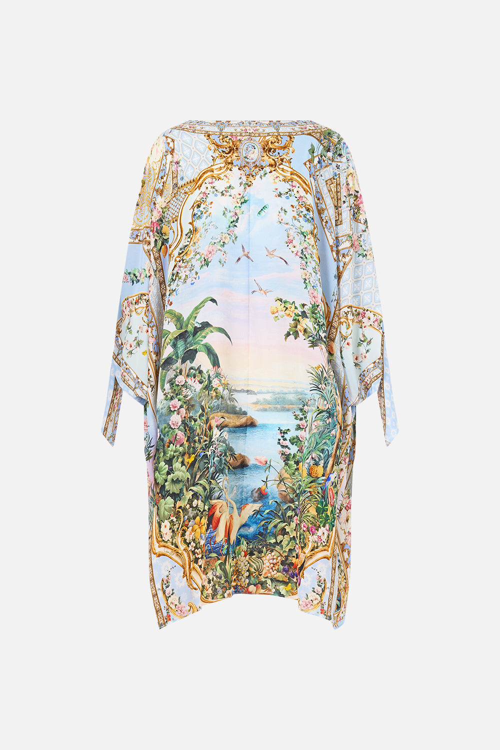 The CAMILLA TIE SLEEVE SHORT V NECK KAFTAN SISI SOCIETY