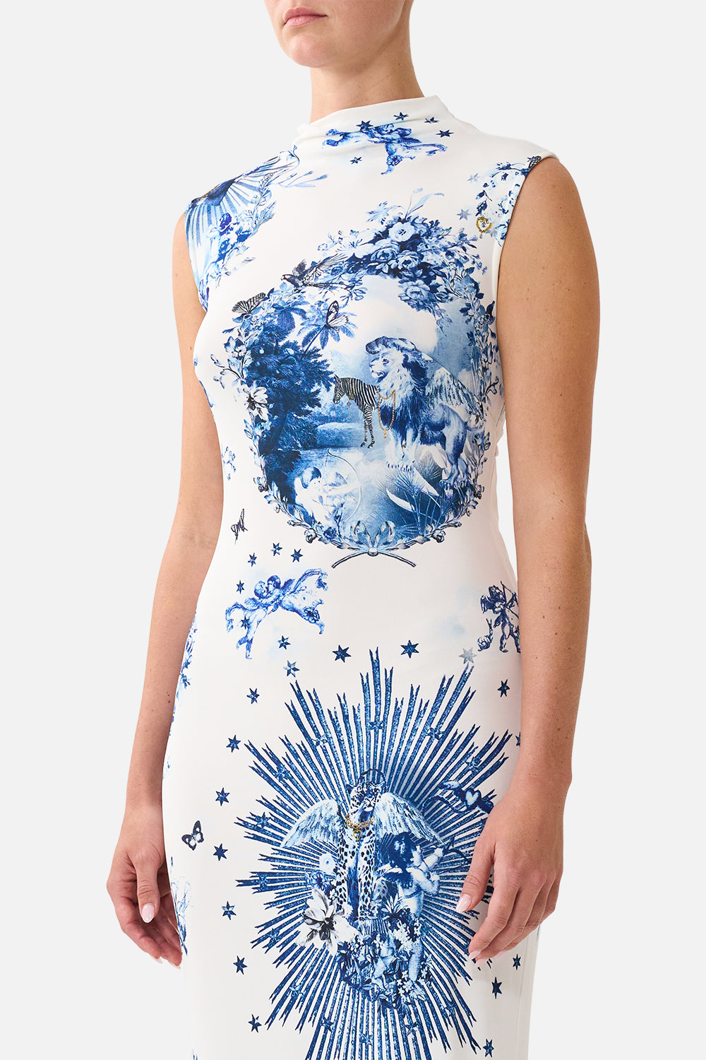 The CAMILLA BACK DETAIL TANK DRESS THE PORCELAIN PARLOUR