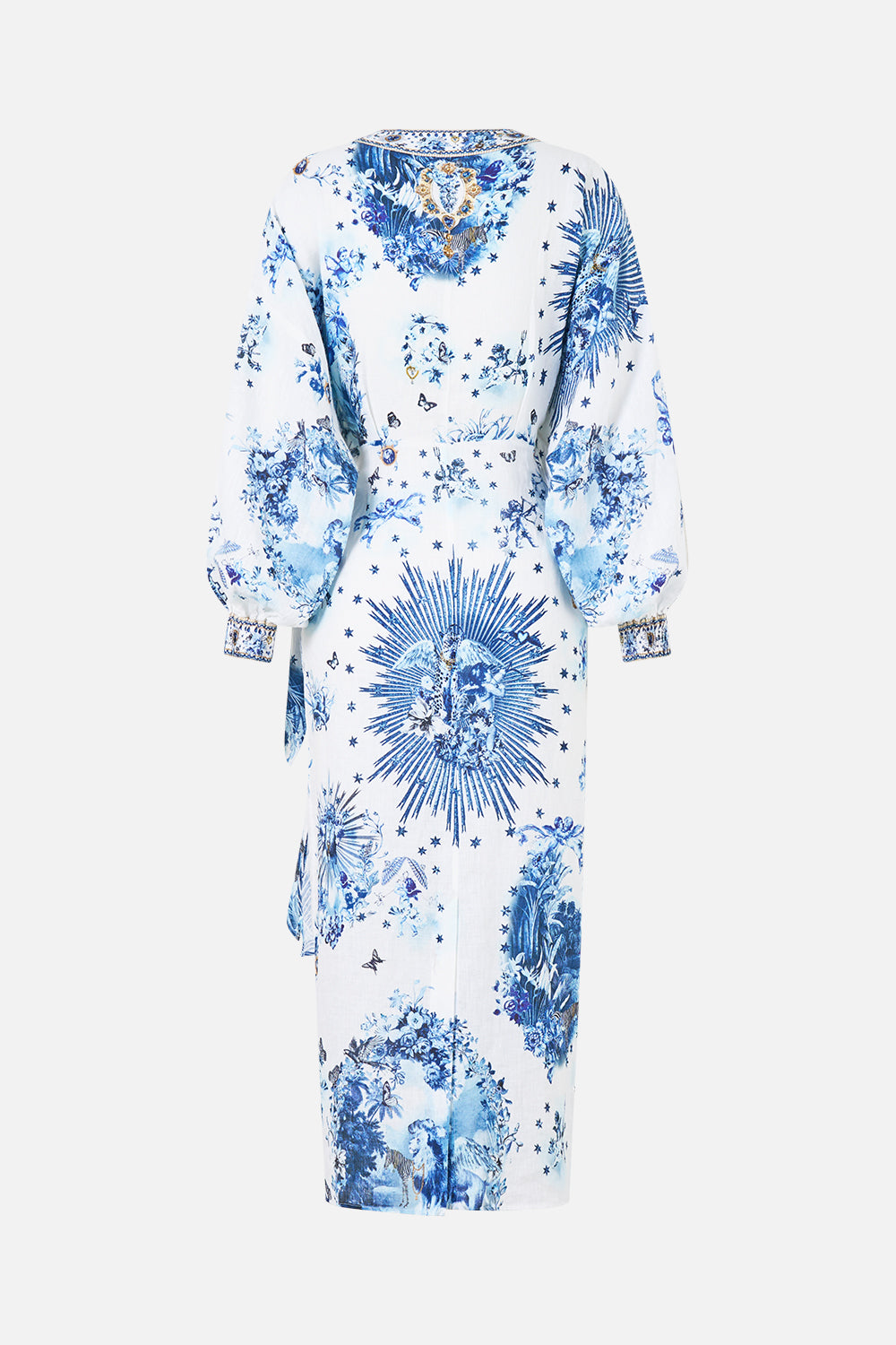 WRAP MIDI DRESS THE PORCELAIN PARLOUR