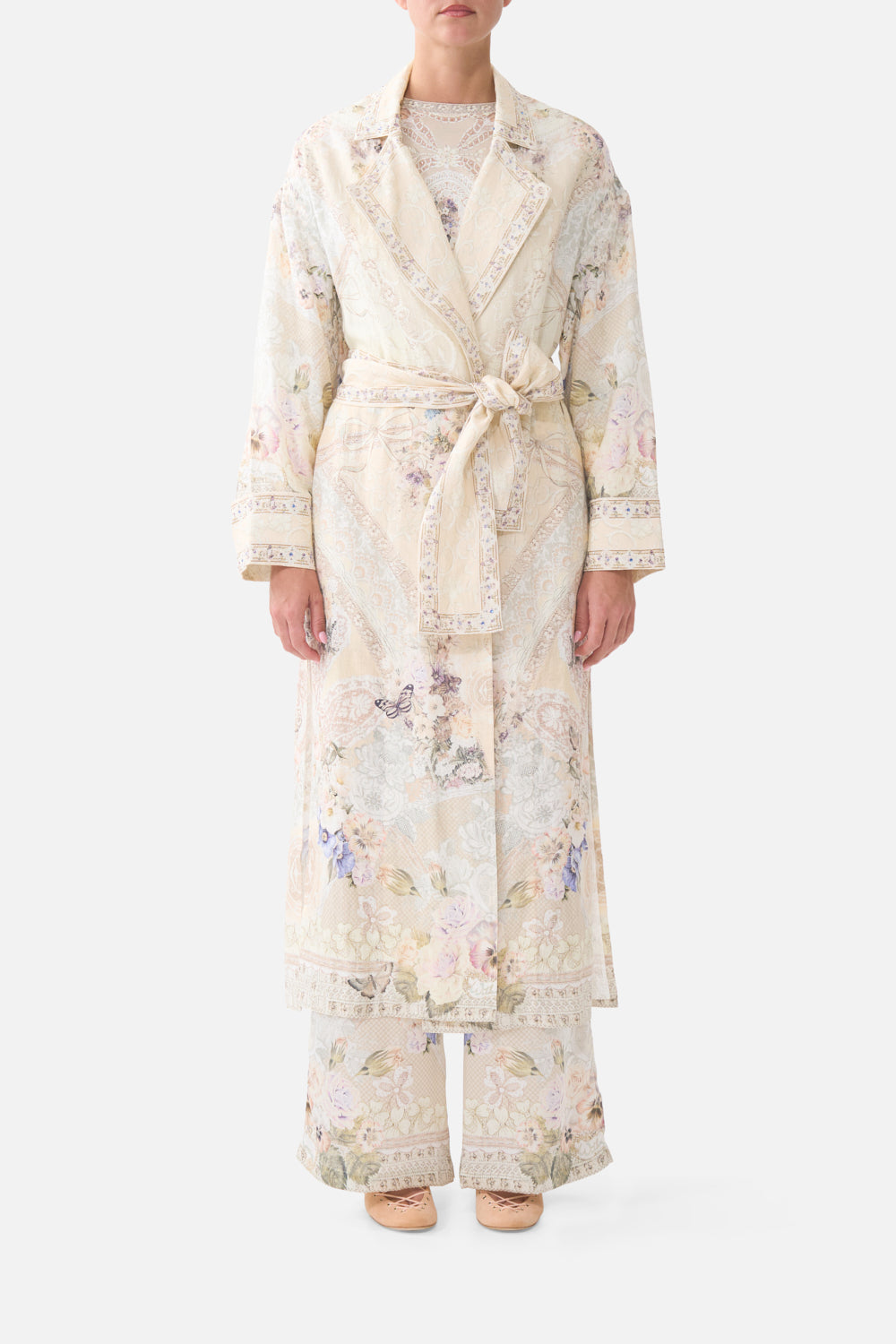 DUSTER COAT LACED WITH LOVE