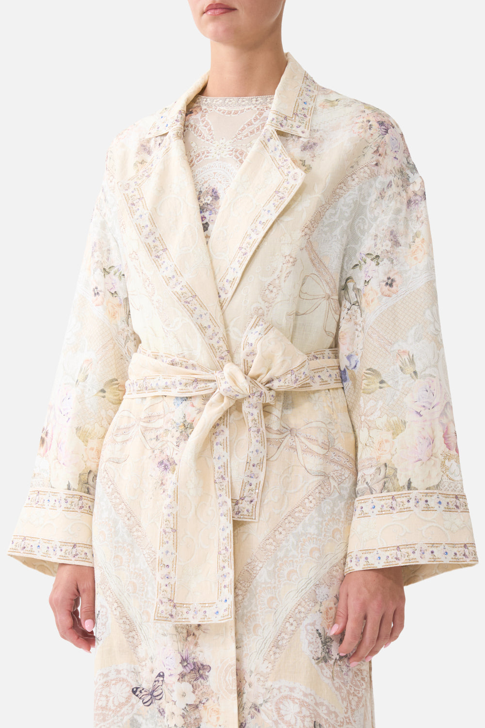 DUSTER COAT LACED WITH LOVE