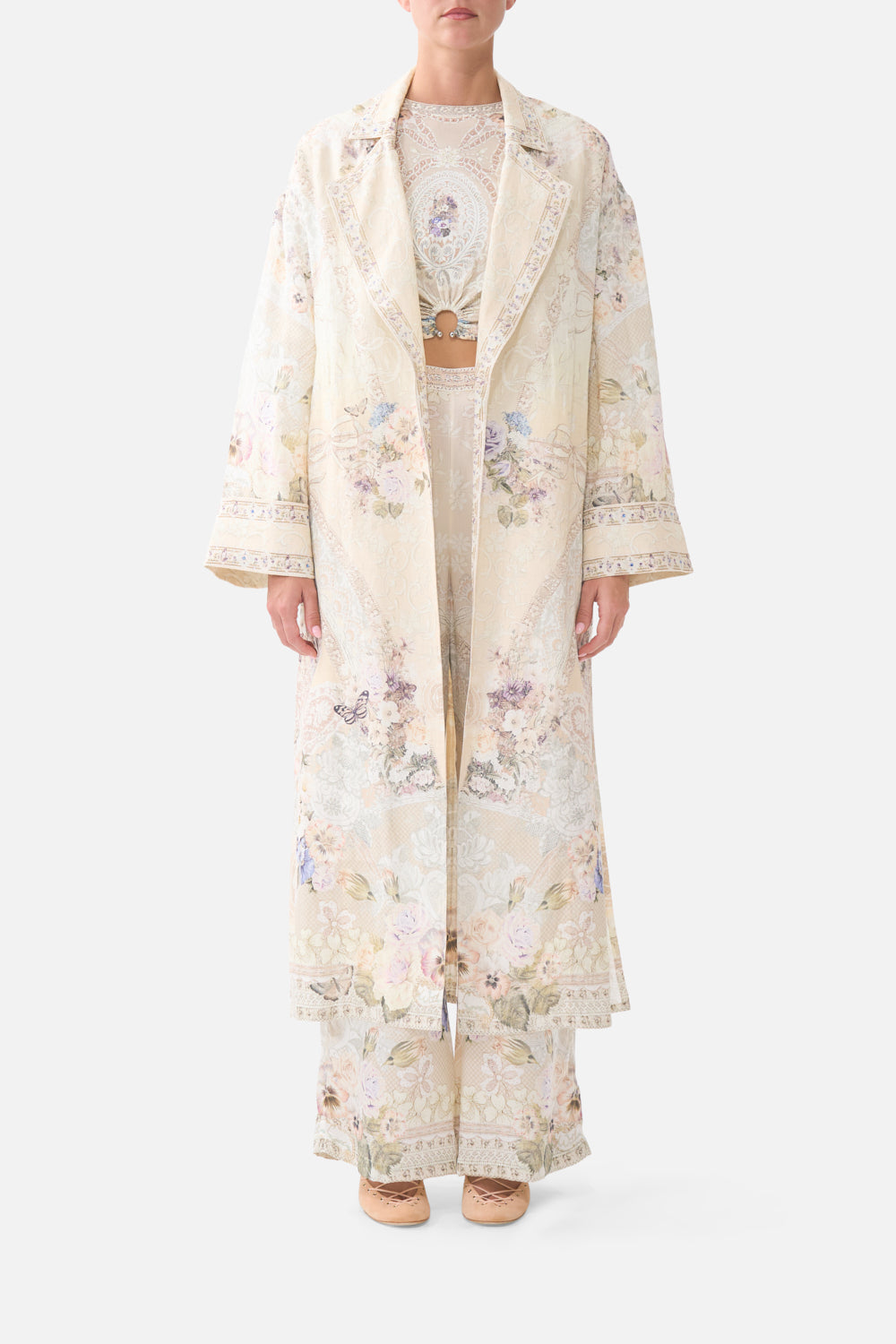 DUSTER COAT LACED WITH LOVE