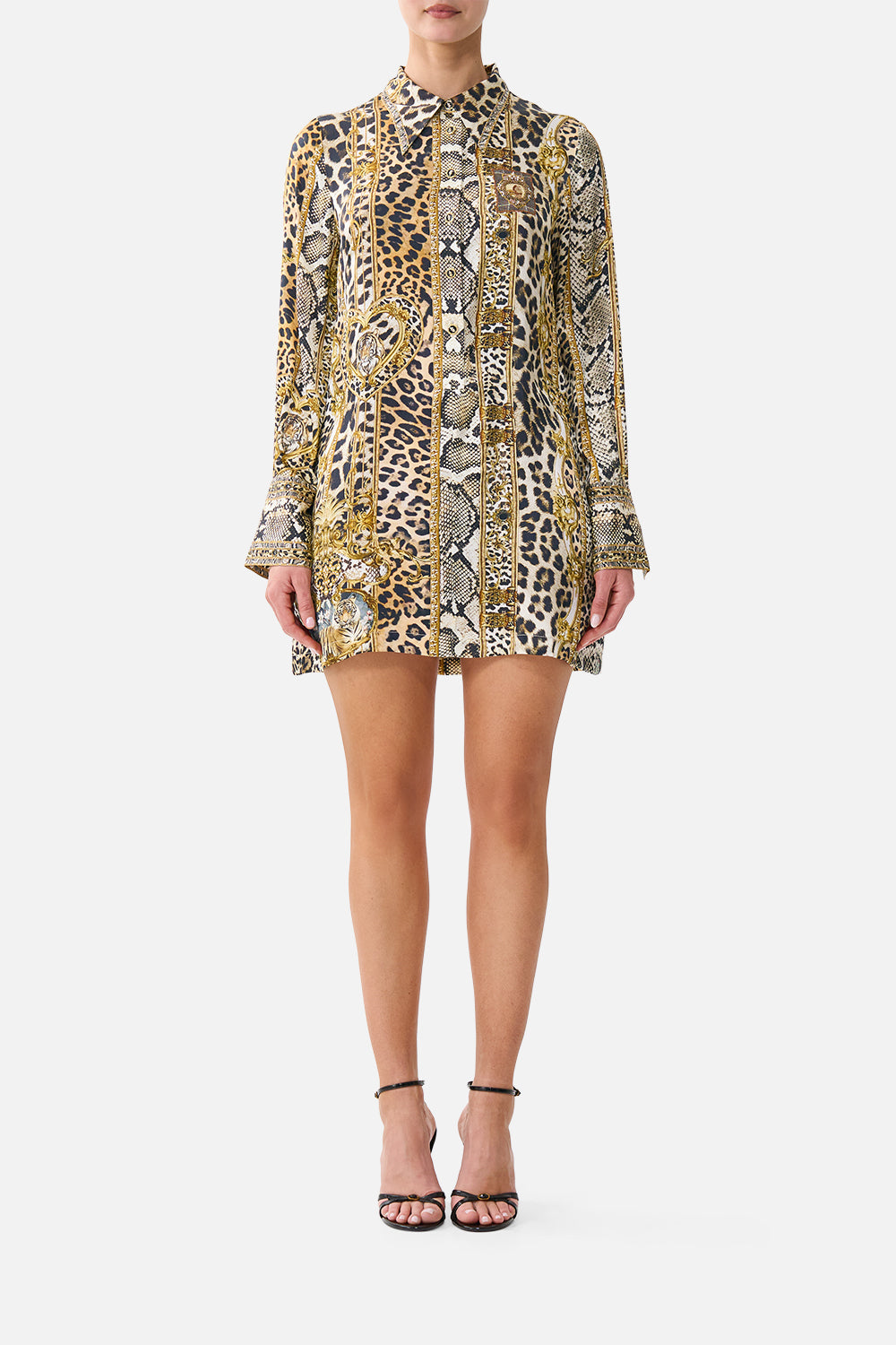 MINI SHIRT DRESS LEOPARD LIBERTINE