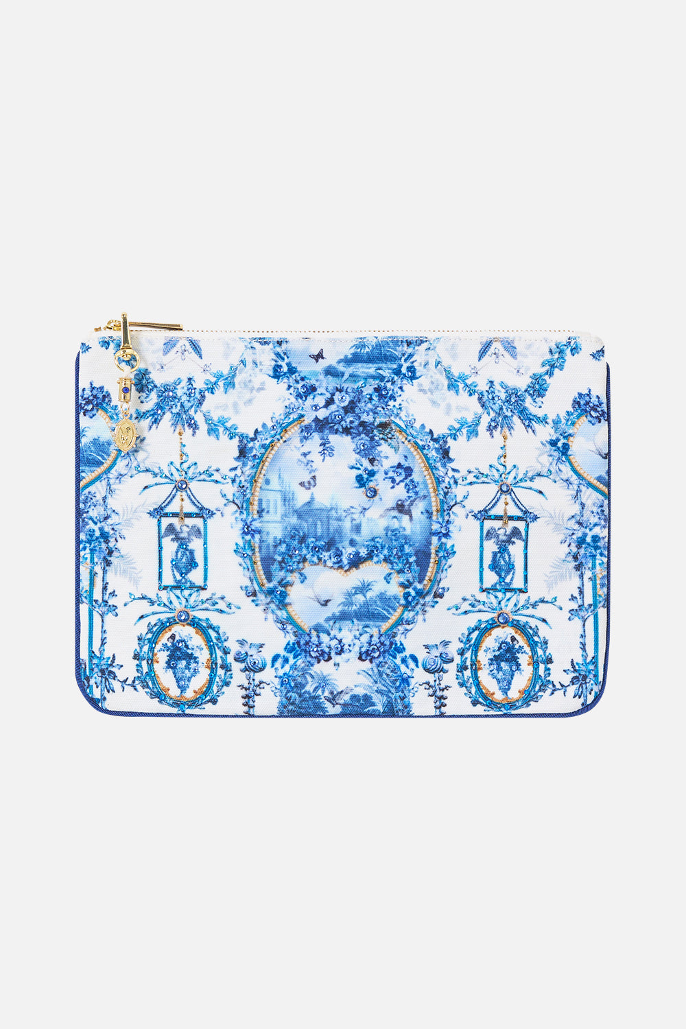 SMALL CANVAS CLUTCH THE PORCELAIN PARLOUR