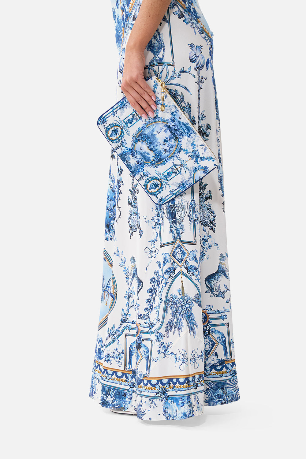 SMALL CANVAS CLUTCH THE PORCELAIN PARLOUR