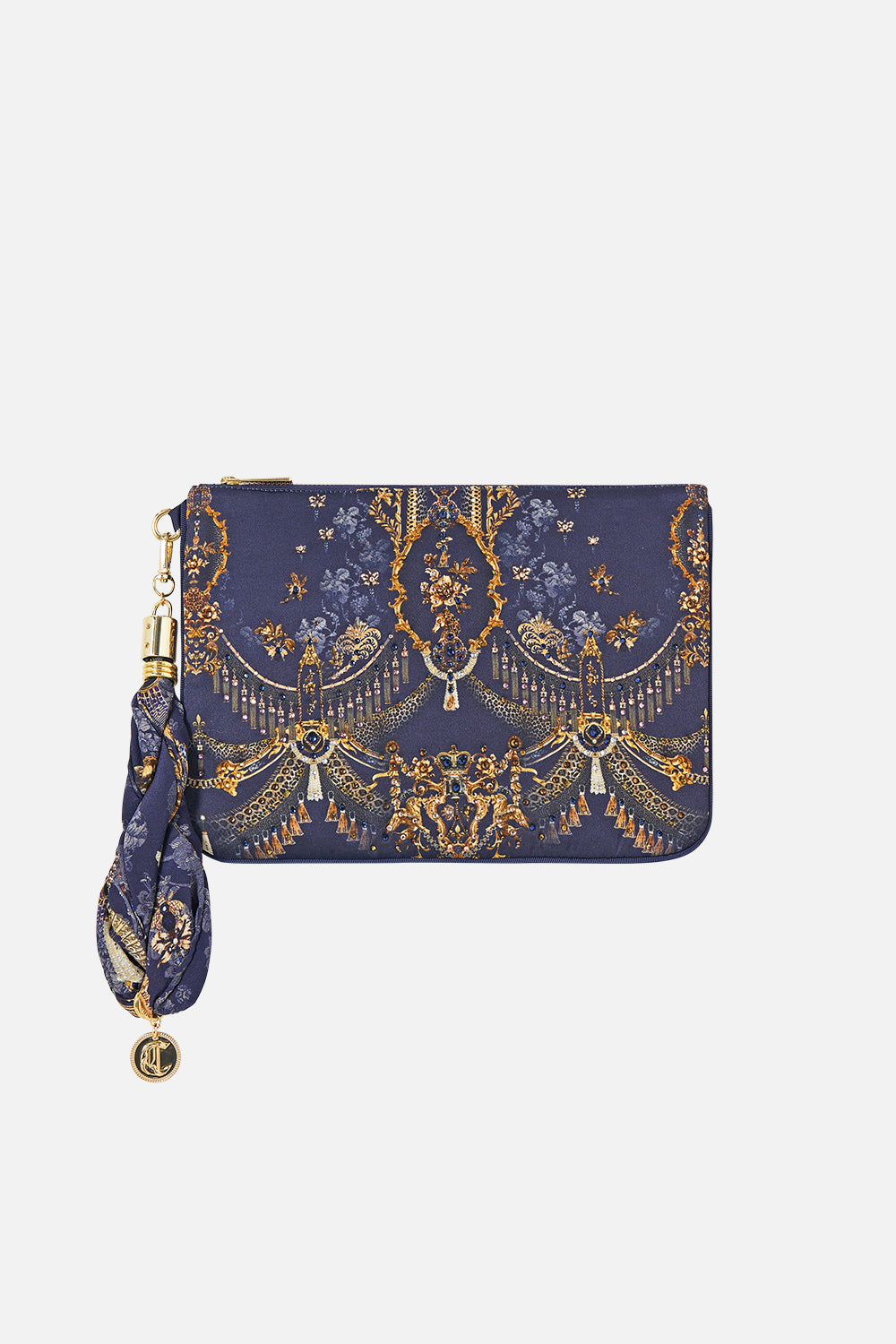 SCARF CLUTCH CLOAKED IN BAROQUE