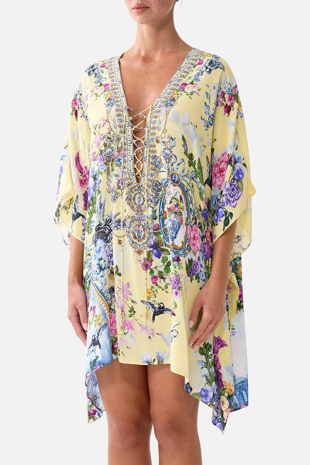 The CAMILLA SHORT LACE UP KAFTAN CHINOISERIE CHILD
