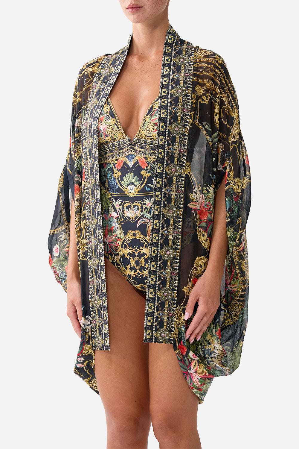 The CAMILLA OPEN FRONT CARDI CAPE PALACE ZOOLOGY
