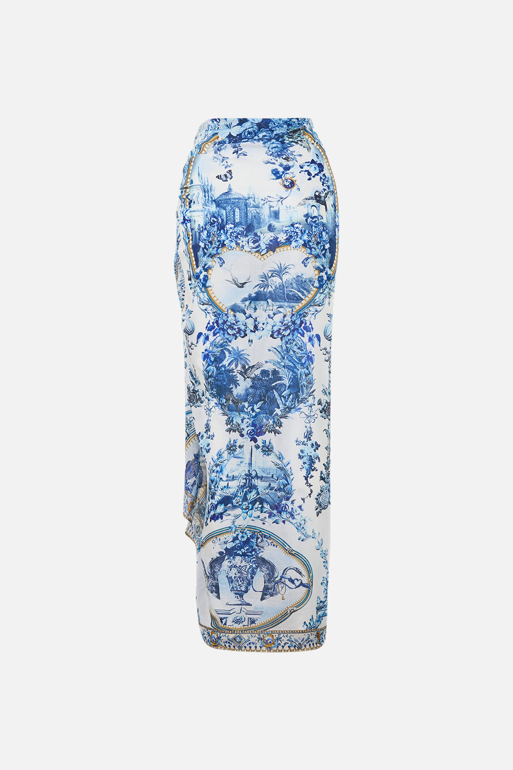 The CAMILLA MULTI WEAR LONG SARONG THE PORCELAIN PARLOUR