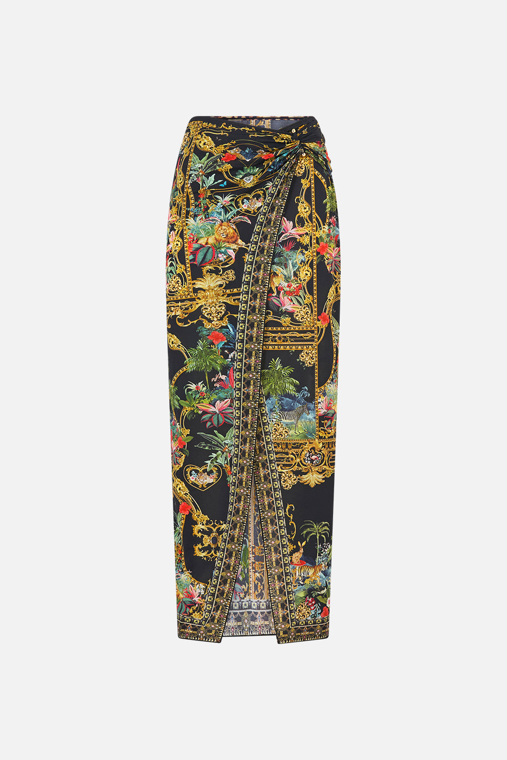 The CAMILLA LONG SARONG WITH GATHERED BAR TRIM PALACE ZOOLOGY