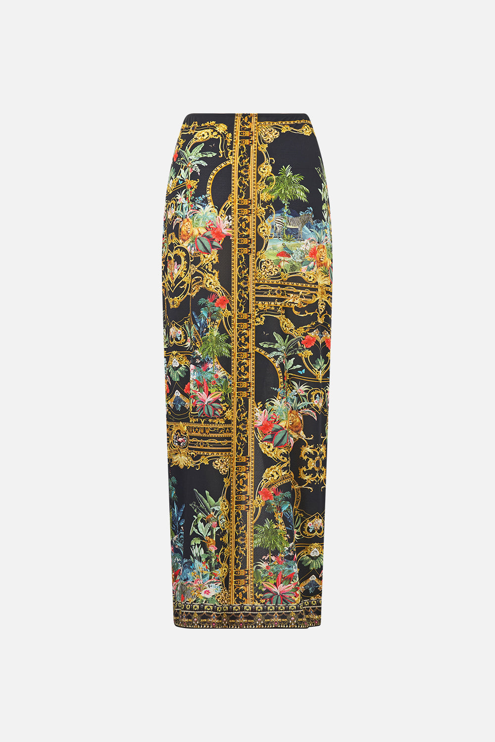The CAMILLA LONG SARONG WITH GATHERED BAR TRIM PALACE ZOOLOGY
