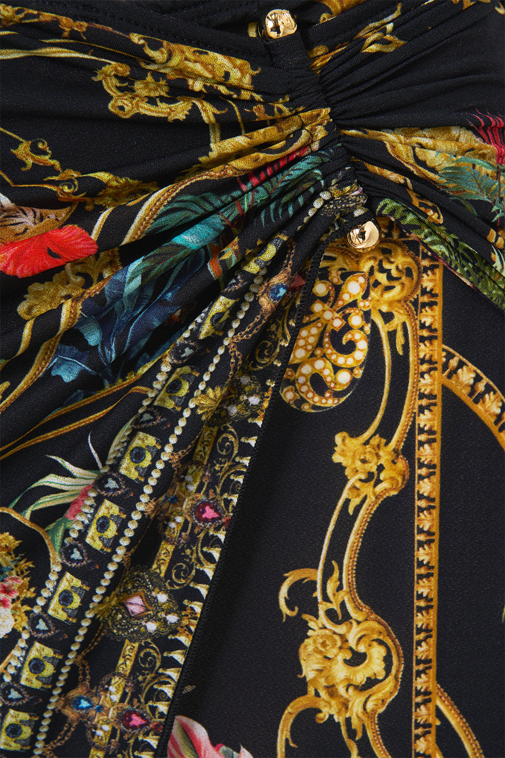 The CAMILLA LONG SARONG WITH GATHERED BAR TRIM PALACE ZOOLOGY