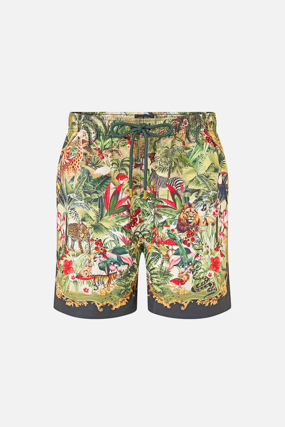 The CAMILLA MID LENGTH BOARDSHORT WITH ELASTIC WAIST WANDERLUST EMPIRE