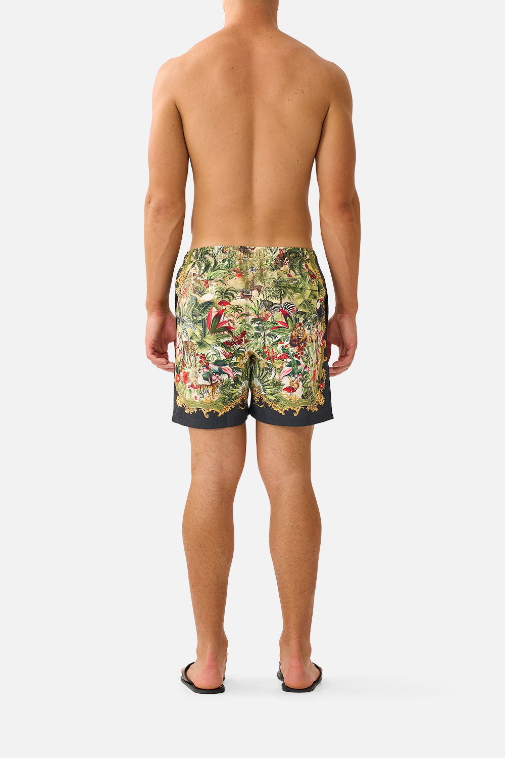 The CAMILLA MID LENGTH BOARDSHORT WITH ELASTIC WAIST WANDERLUST EMPIRE