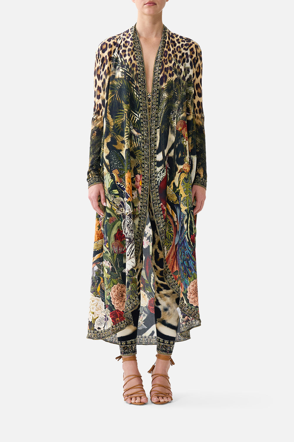 The CAMILLA LONG CASUAL JACKET WITH POCKETS LEOTIGRA LANDLEOTIGRA LAND