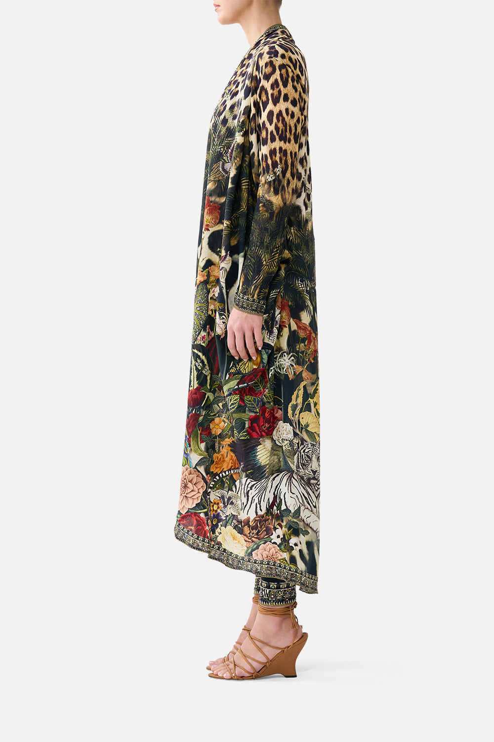 The CAMILLA LONG CASUAL JACKET WITH POCKETS LEOTIGRA LAND