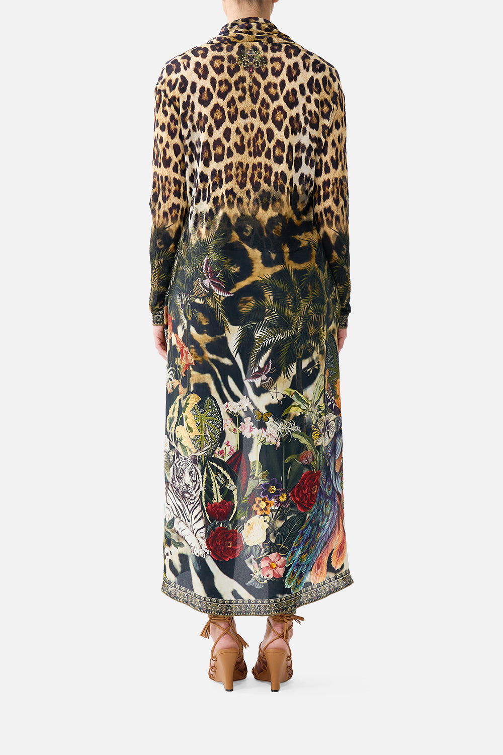 The CAMILLA LONG CASUAL JACKET WITH POCKETS LEOTIGRA LAND