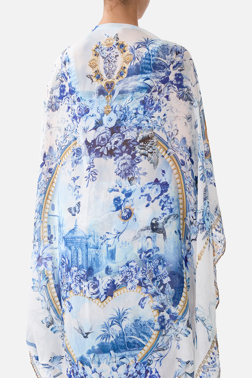 SILK CHIFFON SHRUG THE PORCELAIN PARLOUR