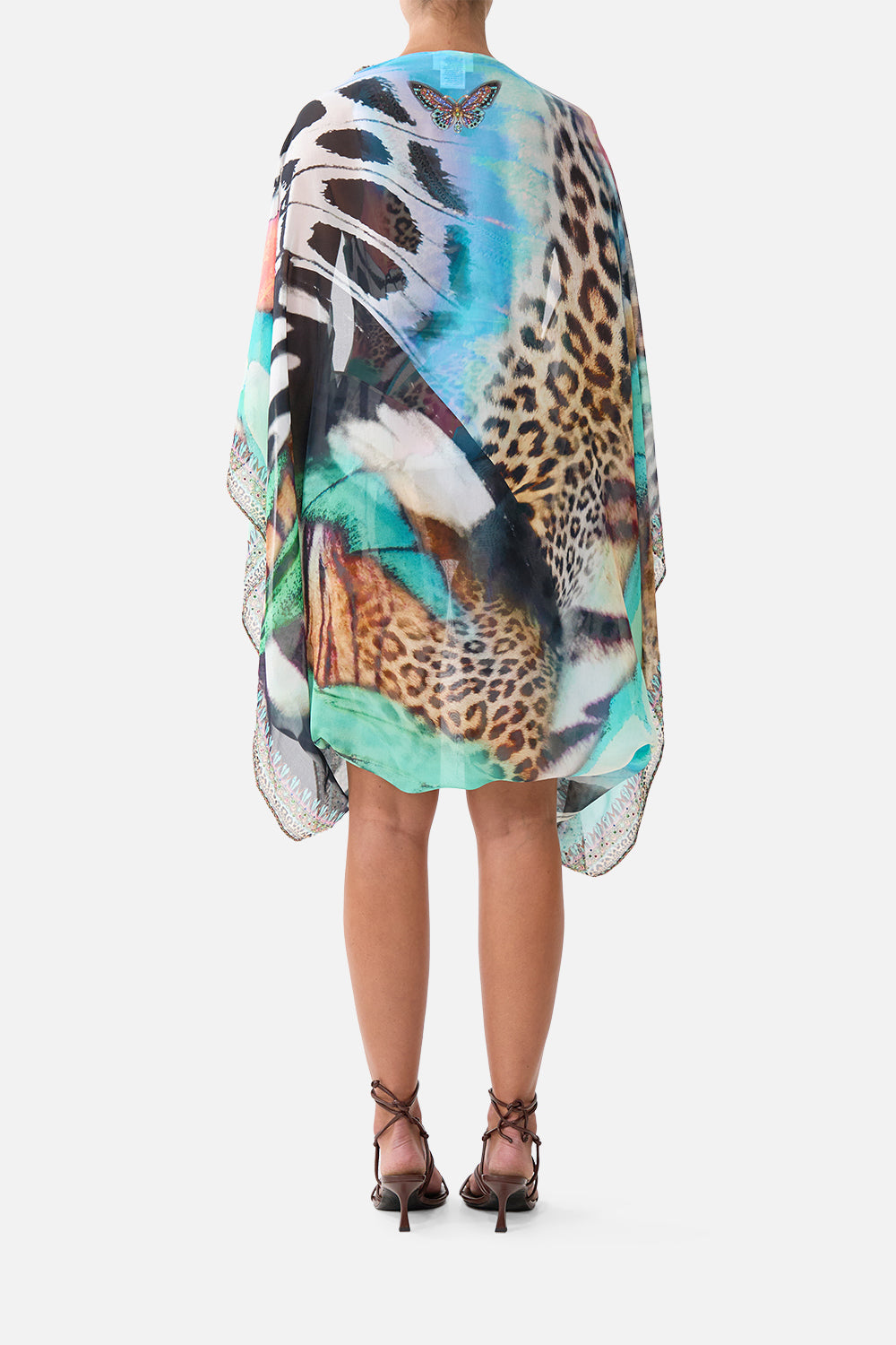 SILK CHIFFON SHRUG BUTTERFLY BOHEMIA