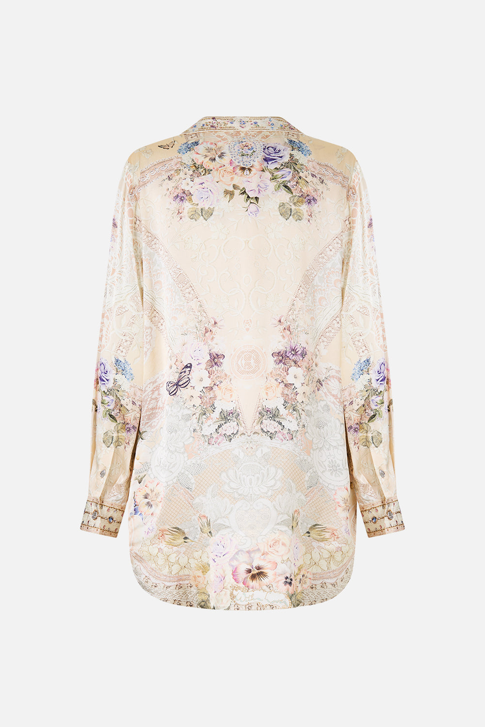 DOUBLE BREASTED SOFT JACKET LACED WITH LOVE